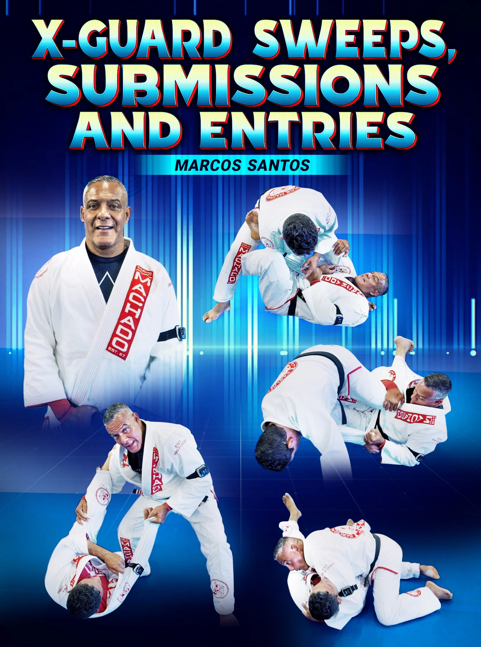 X Guard Sweeps, Submissions and Entries by Marcos Santos